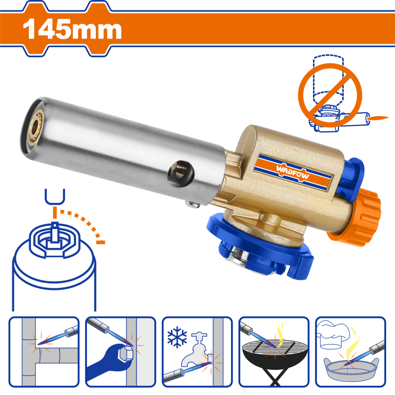 WADFOW - ARZATOR METALIC PENTRU SPRAY - PIEZOELECTRIC -145MM