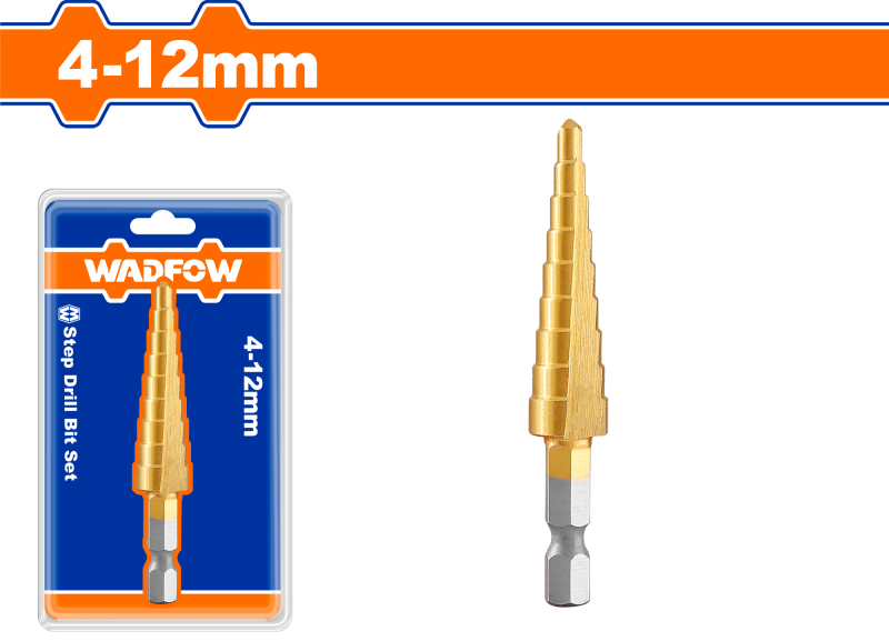 WADFOW - BURGHIU CONIC IN TREPTE 4-12MM PAS 1MM