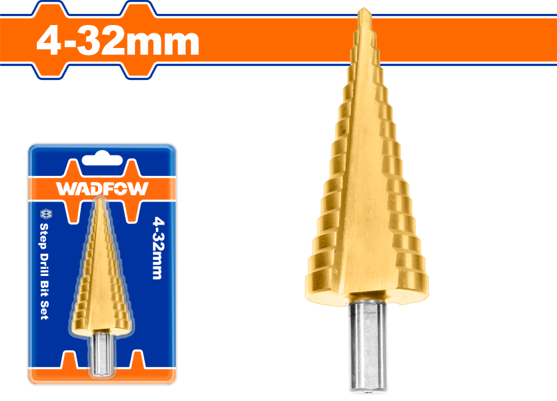WADFOW - BURGHIU CONIC IN TREPTE 4-32MM PAS 2MM