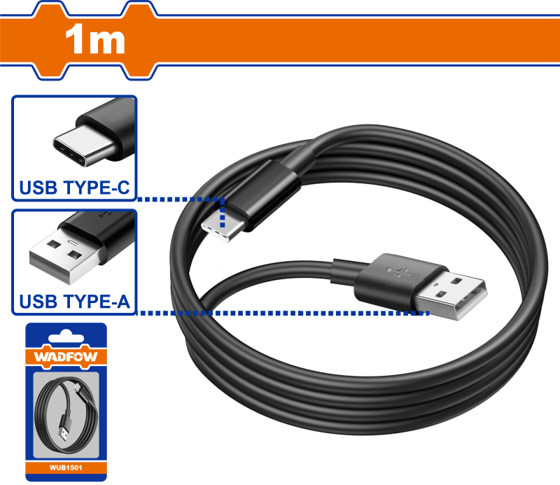 WADFOW - CABLU USB TIP A CU TIP C 1M