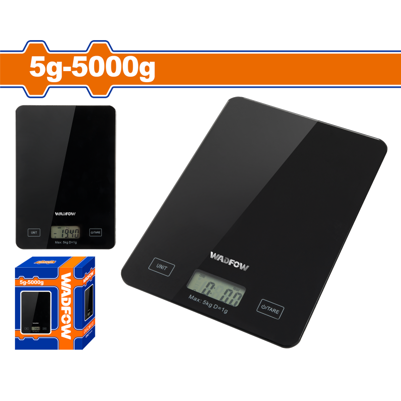 WADFOW - CANTAR DIGITAL PENTRU BUCATARIE - 5-5000G