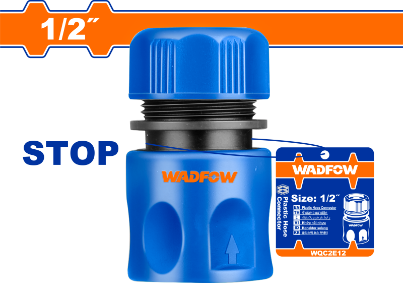 WADFOW - CONECTOR RAPID CU STOP PENTRU FURTUN 1/2"