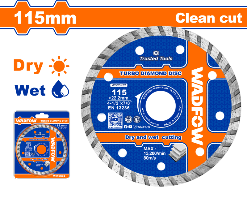 WADFOW - DISC DEBITARE BETON - 115MM