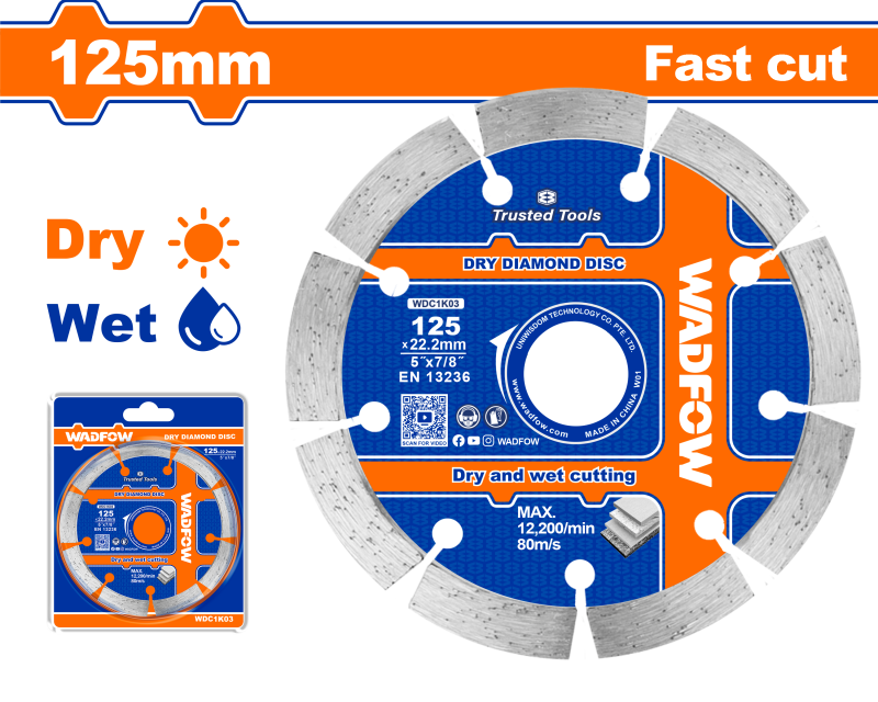 WADFOW - DISC DEBITARE BETON - 125MM