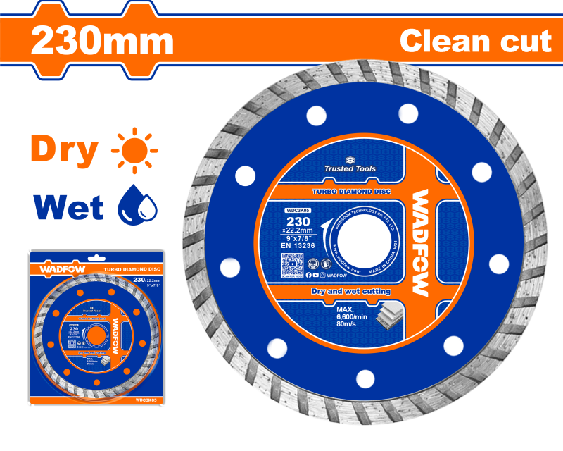 WADFOW - DISC DEBITARE BETON - 230MM