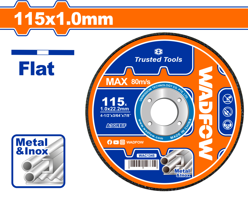 WADFOW - DISC DEBITARE METALE - 115MM