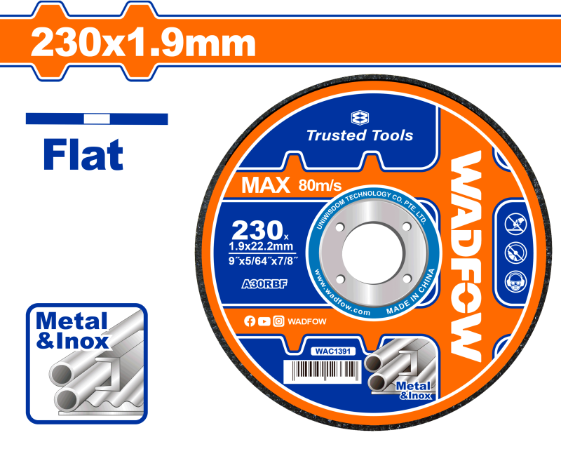 WADFOW - DISC DEBITARE METALE - 230MM