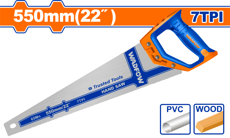 WADFOW - FIERASTRAU PENTRU LEMN - 550MM / 22" - 7TPI