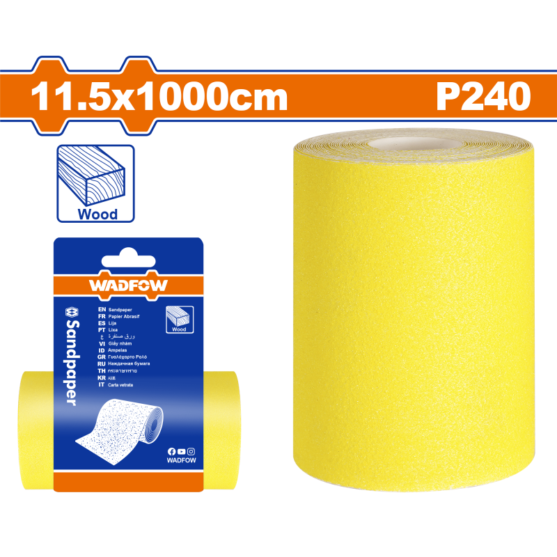 WADFOW - ROLA SMIRGHEL - P240 - 115MM/10M