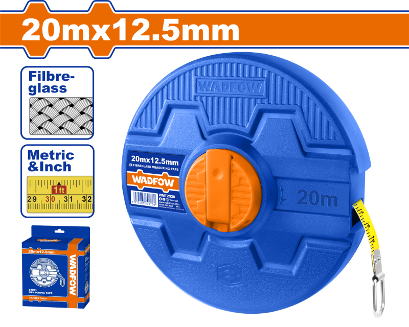 WADFOW - RULETA 20M X 12,5MM - FIBRA STICLA