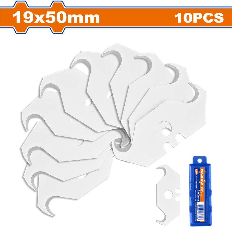 WADFOW - SET 10 LAME CUTTER CARLIG - 50X19MM