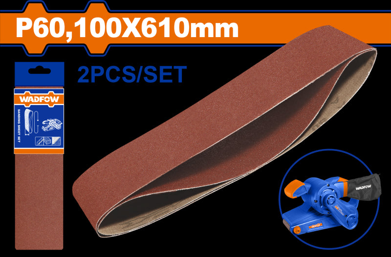 WADFOW - SET 2 BUC HARTIE ABRAZIVA PENTRU SLEFUITOR 100x610mm, P60