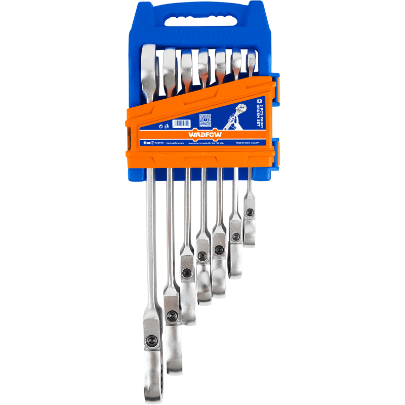 WADFOW - SET 7 CHEI COMBINATE CAP FLEXIBIL CU CLICHET - 8-19MM