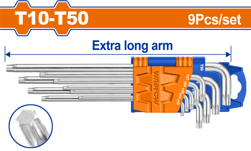 WADFOW - SET 9 CHEI IMBUS TORX - T10-T50 - CR-V - BRAT LUNG
