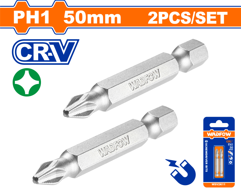 WADFOW - SET BITI PH1 50MM - 2 BUC