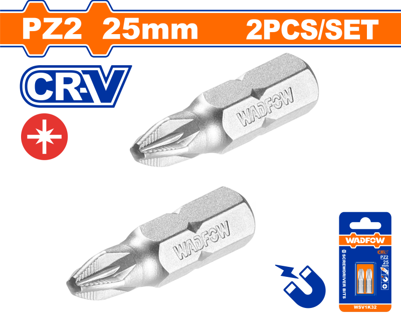 WADFOW - SET BITI PZ2 25MM - 2 BUC