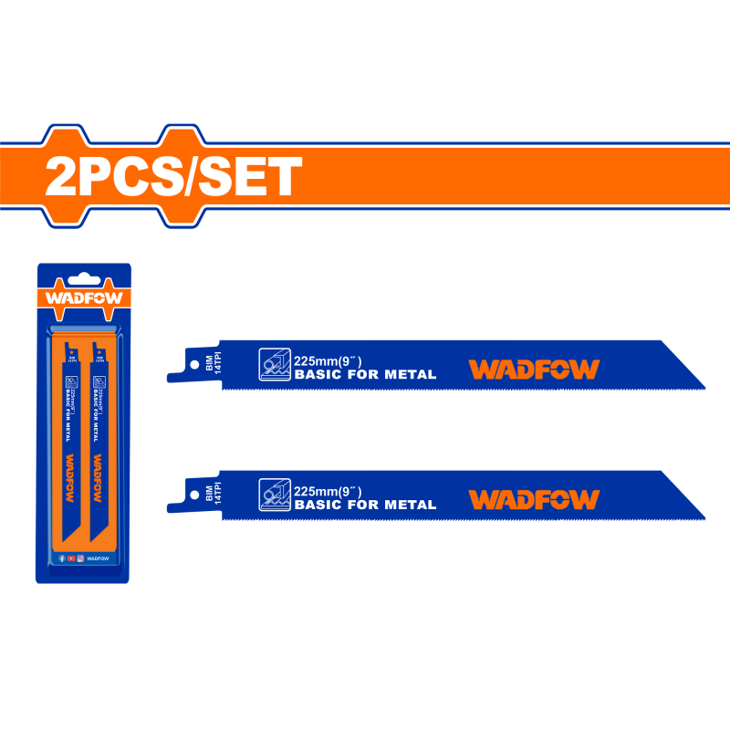 WADFOW - SET LAME FIERASTRAU SABIE - METAL - 225MM 14TPI