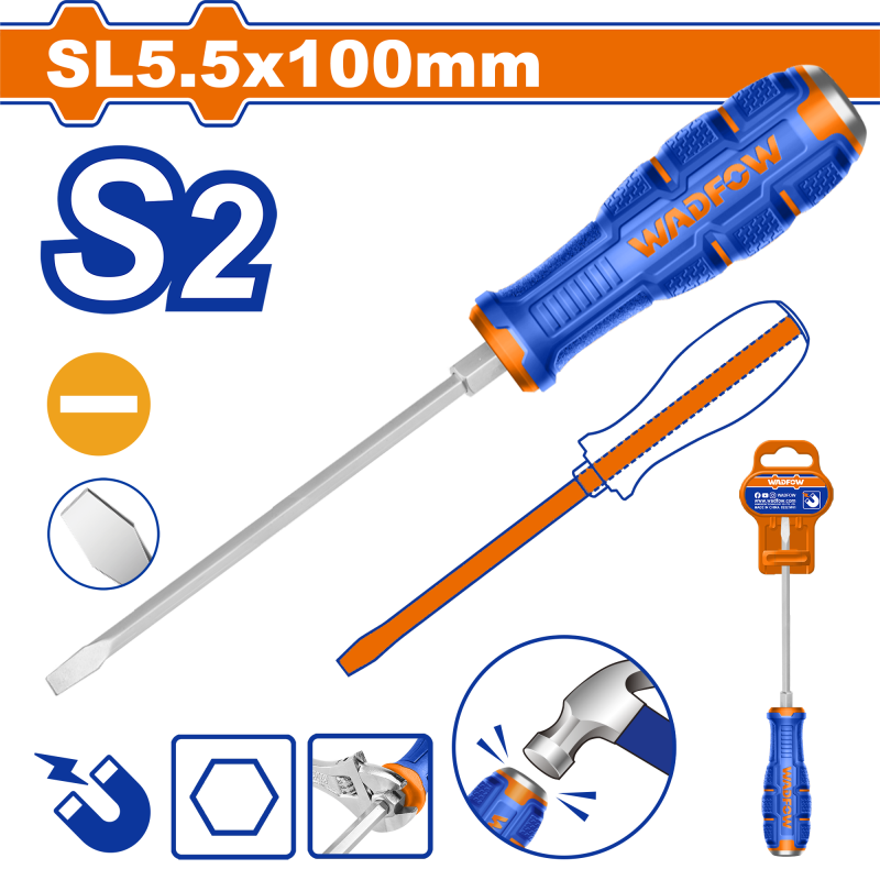 WADFOW - Surubelnita  dreapta mecanica - 5.5mm - 100mm S2