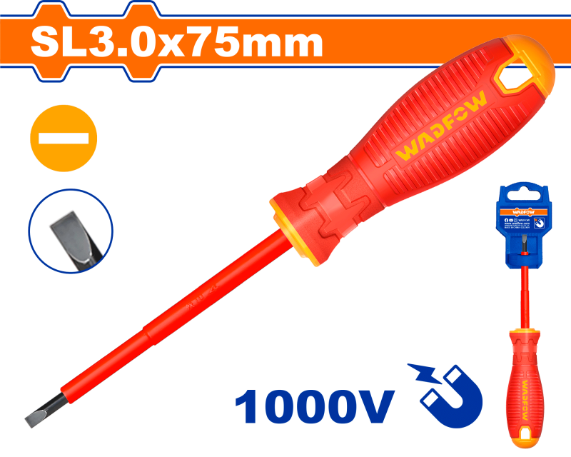 WADFOW - SURUBELNITA IZOLATA SL3.0X75MM 1000V